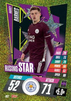 Harvey Barnes 2020 2021 Topps Match Attax Rising Star Series Mint Card #RS7