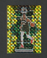 Giannis Antetokounmpo 2022 2023 Panini Mosaic Reactive Yellow Series Mint Card #15