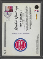 Ron Holland 2024 2025 Panini Hoops Rookie Greetings Series Mint Rookie Card #3