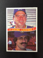 Gaylord Perry and Rollie Fingers 1984 Donruss Living Legends Series Mint Card #A