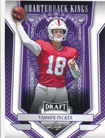 Tanner McKee 2023 Leaf Draft Quarterback Kings Gold Series Mint Rookie Card #94