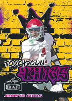 Jahmyr Gibbs 2023 Leaf Draft Gold Touchdown Kings Rookie Series Mint Card #96