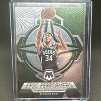 Giannis Antetokounmpo 2022 2023 Panini Mosaic Epic Performers Series Mint Card #2