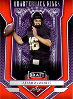 Aidan O'Connell 2023 Leaf Draft Quarterback Kings Red Series Mint Rookie Card #87