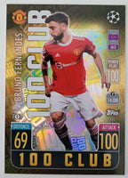 Bruno Fernandes 2021 2022 Topps Match Attax 100 Club Series Mint Card #455
