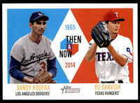 Sandy Koufax/Yu Darvish 2014 Topps Heritage Then & Now Series Mint Card #KD