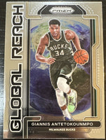 Giannis Antetokounmpo 2021 2022 Panini Prizm Global Reach Series Mint Card #1