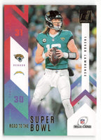 Trevor Lawrence 2023 Donruss Road To The Super Bowl Series Mint Card #RTSBW-TL