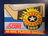 1990 Score Young Superstars Complete 40 Cards Set in Original Box including Eric Lindros+
