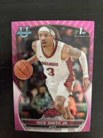 Nick Smith Jr 2022 2023 Bowman University Chrome Pink Refractor Mint Rookie Card #1