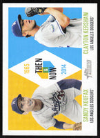 Sandy Koufax / Clayton Kershaw 2014 Topps Heritage Then & Now Series Mint Card #TAN-KK