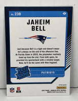 Jaheim Bell 2024 Panini Donruss Optic Rated Rookie Blue Hyper Prizm Series Mint Card #238