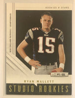 Ryan Mallett 2011 Panini Rookies & Stars Studio Gold Series Mint Rookie Card #18 Only 500 Made