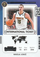 Nikola Jokic 2021 2022 Panini Contenders International Ticket Series Mint Card #22