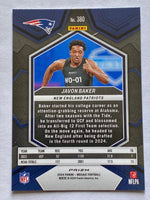 Javon Baker 2024 Panini Mosaic Prizm Mosaic Green Series Mint Rookie Card #380