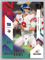 Daniel Jones 2023 Donruss Road To The Super Bowl Series Mint Card #RTSBW-DJ