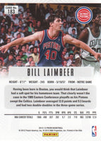 Bill Laimbeer 2012 2013 Panini Prizm Series Mint Card #183 First Year Of Prizm
