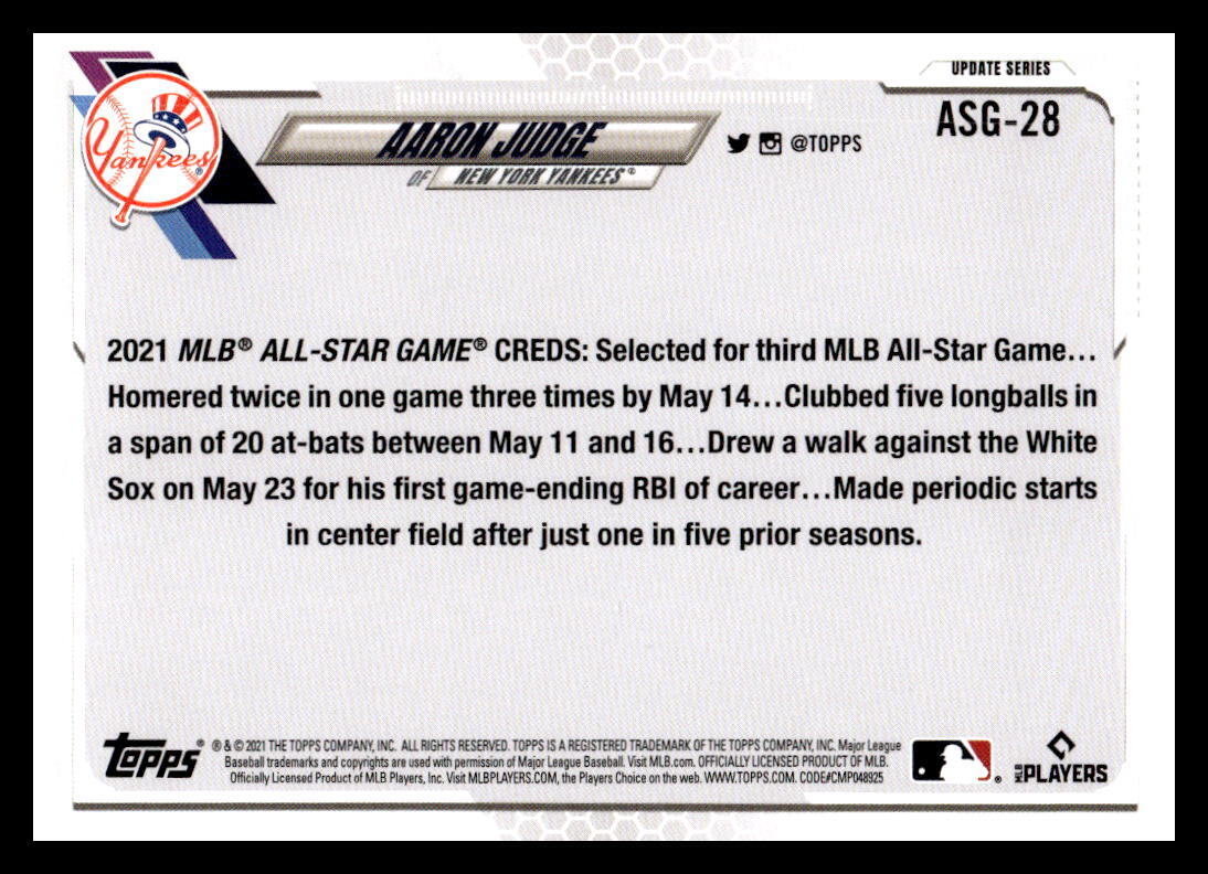  2022 Topps Update 2022 MLB All-Star Game #ASG-28