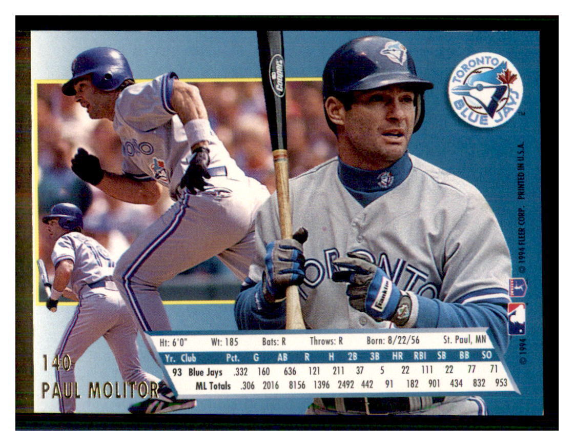 8 Great Paul Molitor Cards