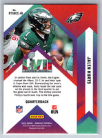 Jalen Hurts 2023 Donruss Road To The Super Bowl Series Mint Card #RTSCC-JH