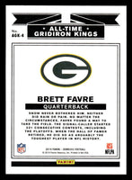 Brett Favre 2019 Panini Donruss All Time Gridiron Kings Series Mint Card #AGK-4