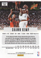 Shawn Kemp 2012 2013 Panini Prizm Series Mint Card #197 First Year Of Prizm
