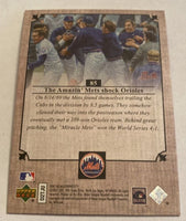 New York Mets 2007 UD Masterpieces Green Linen Frame 1969 World Series Champions Series Mint Card #85