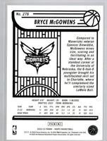Bryce McGowens 2022 2023 Panini Hoops Basketball Series Mint Rookie Card #276