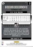 Bojan Bogdanovic 2018 2019 Panini Donruss Holo Orange Laser Series Mint Card #61