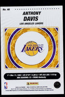 Anthony Davis 2023 2024 Panini NBA Sticker Silver Foil Series Mint Card #46