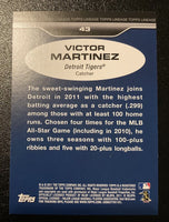 Victor Martinez 2011 Topps Lineage Diamond Anniversary Platinum Series Mint Card #43