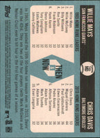 Willie Mays/Chris Davis 2014 Topps Heritage Then & Now Series Mint Card #TANMD