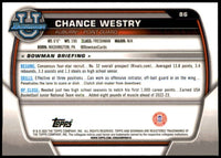 Chance Westry 2022 2023 Bowman University Chrome Pink Refractor Mint Rookie Card #86