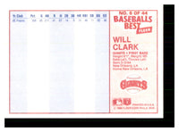 Will Clark 1986 Fleer Baseball's Best Sluggers vs. Pitchers Series Mint Card #6
