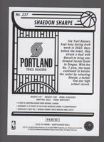 Shaedon Sharpe 2022 2023 Panini Hoops Basketball Series Mint Rookie Card #237