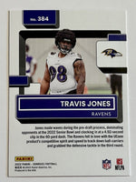 Travis Jones 2022 Panini Donruss Red Press Proof Rated Rookie Series Mint Rookie Card #384