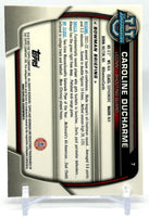 Caroline Ducharme 2022 2023 Bowman University Chrome Pink Refractor Mint Rookie Card #7