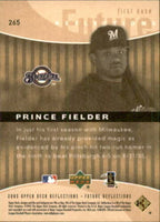 Prince Fielder 2005 Upper Deck Reflections Future Reflections Series Mint Rookie Card #265