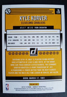 Kyle Korver 2018 2019 Panini Donruss Holo Orange Laser Series Mint Card #128