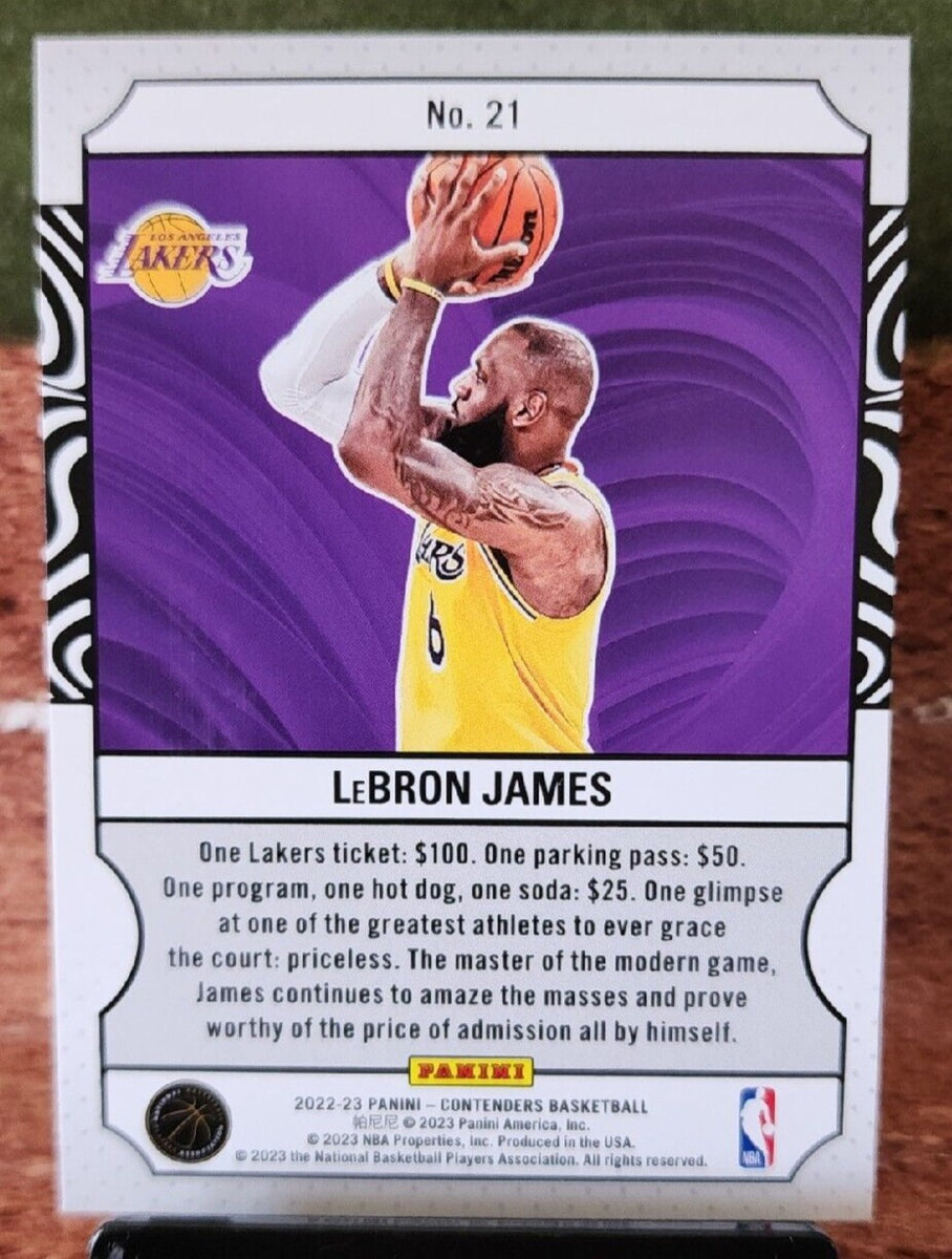 Lebron James 2022 2023 Panini Contenders Game Night Ticket Series Mint The Strictly Mint Card 