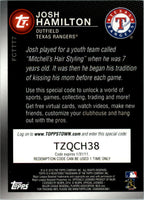 Josh Hamilton 2010 Topps Toppstown Gold Code Card Series Mint Card #FCTTT7