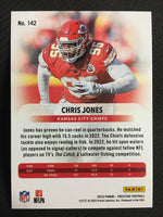 Chris Jones 2023 Panini Prestige Xtra Points Purple Parallel Series Mint Card #142 Only 99 Made