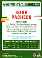 Isiah Pacheco 2023 Donruss Press Proof Blue Series Mint Card #144