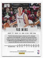 Yao Ming 2012 2013 Panini Prizm Series Mint Card #198 First Year Of Prizm