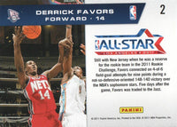 Derrick Favors 2010 2011 Panini Season Update Rookie Challenge All-Star Series Mint Card #2
