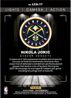 Nikola Jokic 2018 2019 Panini Hoops Lights Camera Action Series Mint Card #LCA-17