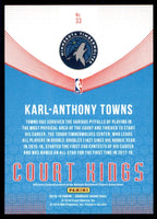 Karl-Anthony Towns 2018 2019 Panini Donruss Court Kings Series Mint Card #33