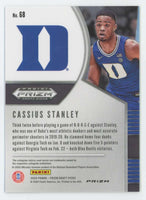 Cassius Stanley 2020 2021 Panini Draft Picks Silver Series Mint Rookie Card #68