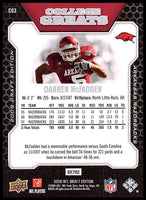 Darren McFadden 2008 Upper Deck Draft Edition College Greats Series Mint Card #CG3