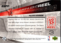 Allen Iverson 2005 2006 Upper Deck ESPN Highlight Reel Series Mint Card #15